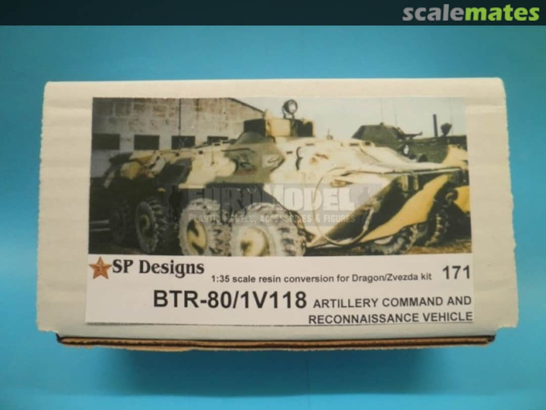 Boxart BTR-80/1V118 artillery command vehicle ~DML/Zvezda~ 171 SP Designs