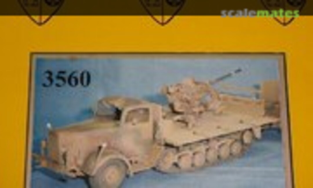 1:35 Maultier half-track w 37mm Flak 37 gun (Elite Modell 3560)