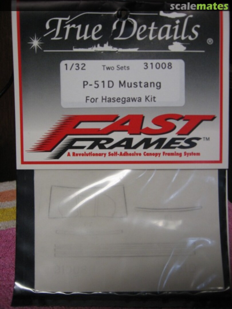 Boxart P-51D Mustang Fast Frame 31008 True Details