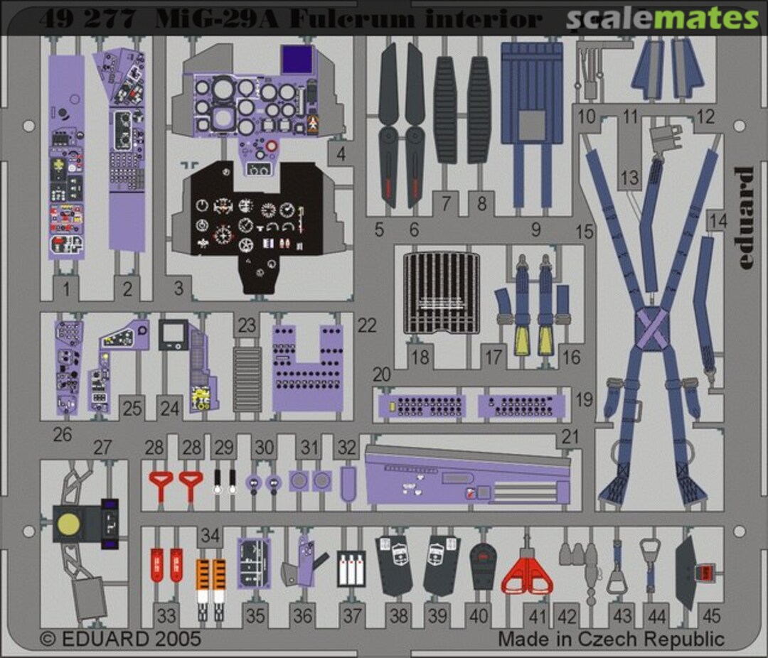 Boxart MiG-29A Fulcrum interior 49277 Eduard