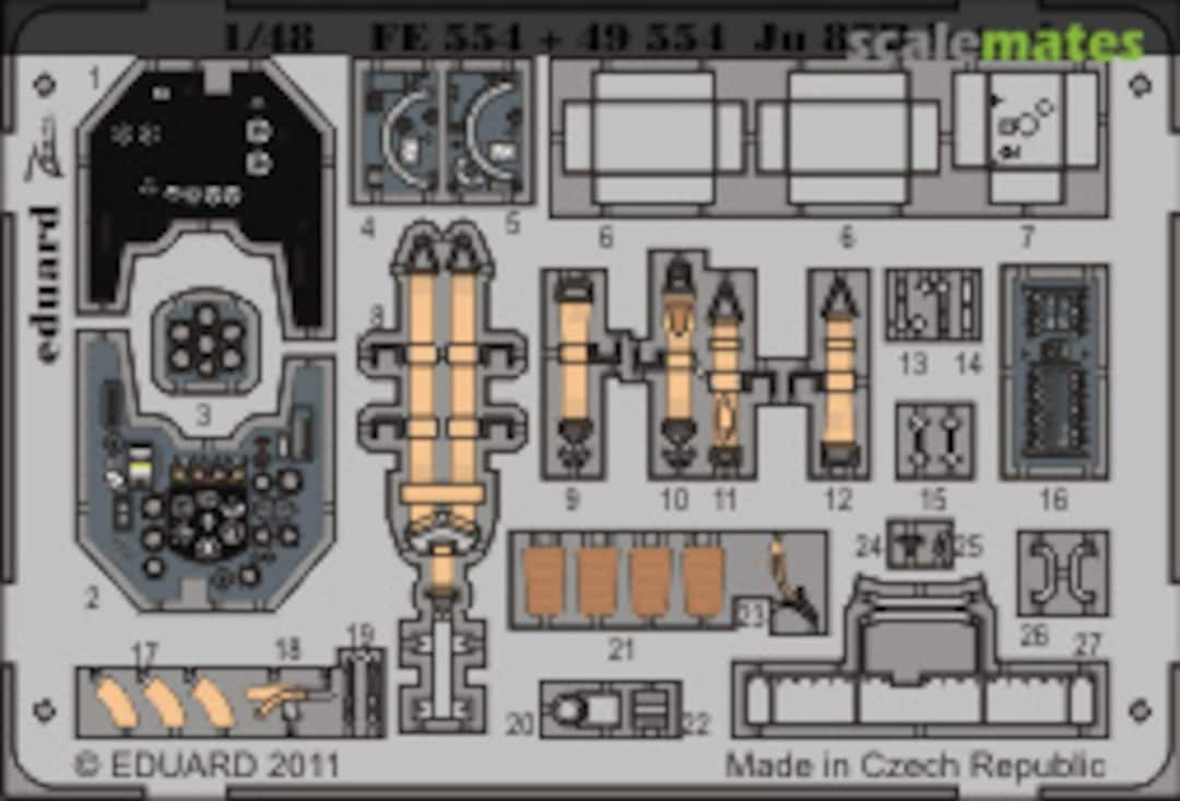 Boxart Junkers Ju 87B Stuka interior S.A. FE554 Eduard