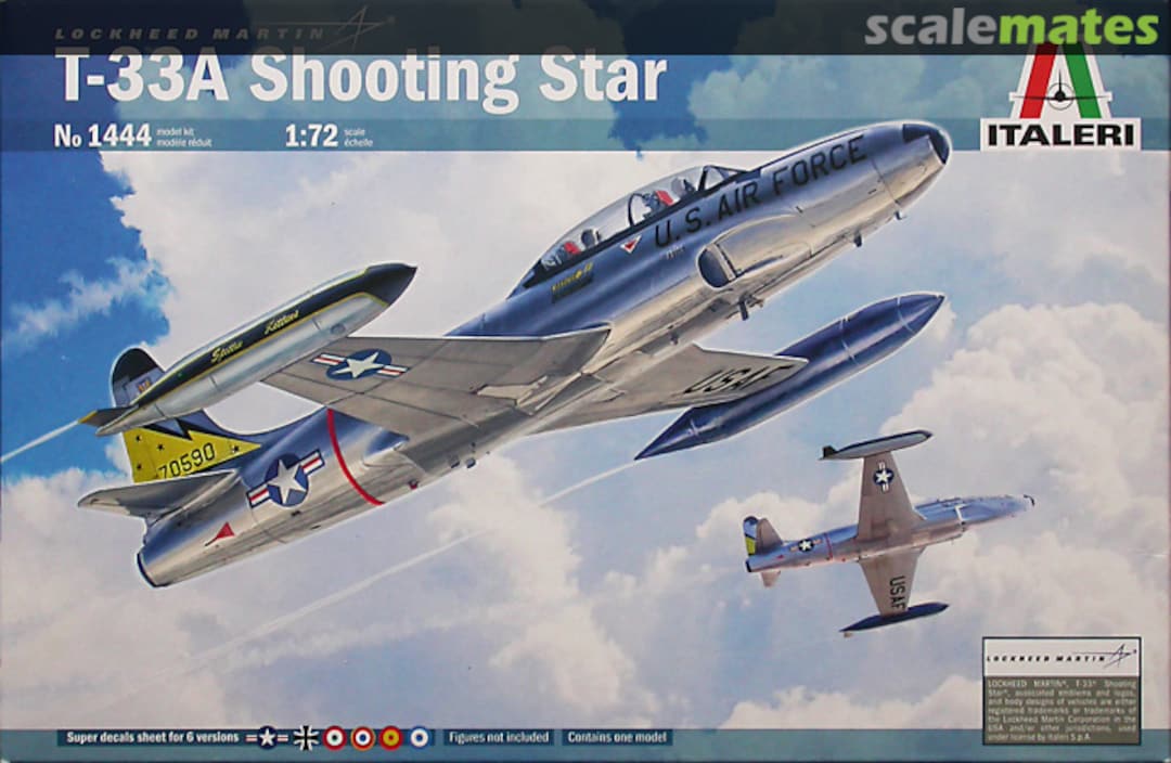 Boxart T-33A Shooting Star 1444 Italeri