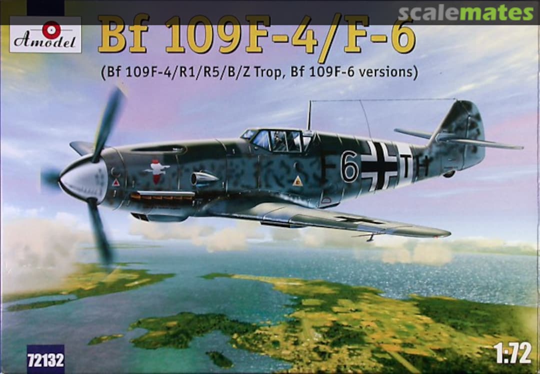 Boxart Bf 109F-4/F-6 72132 Amodel