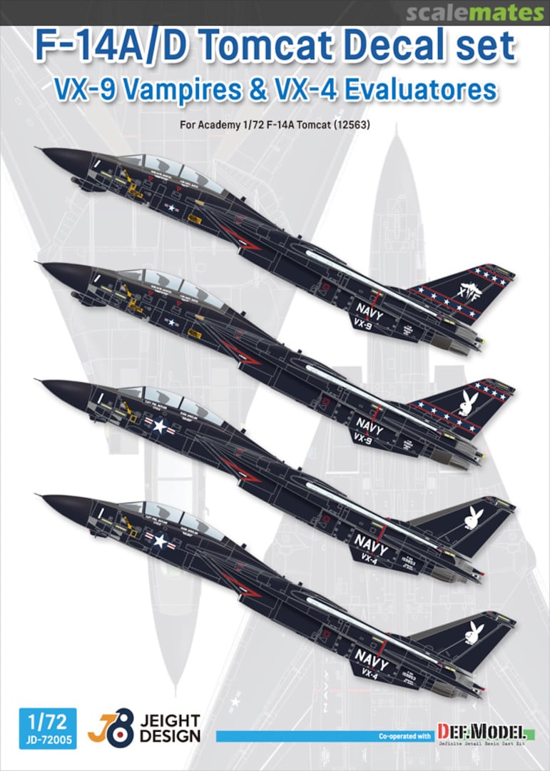 Boxart F-14A/D Tomcat - Decal set JD-72005 Jeight Design