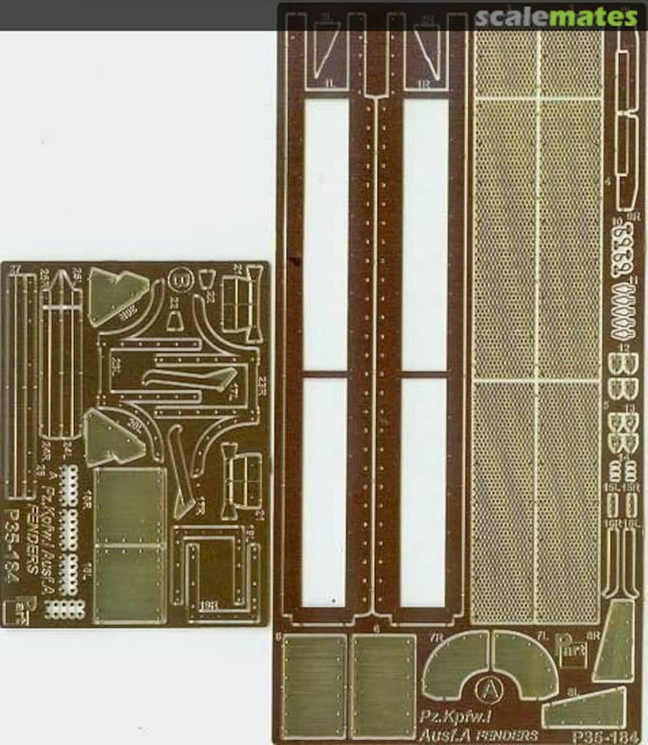 Boxart PzKpfw I Ausf. A fenders P35-184 Part