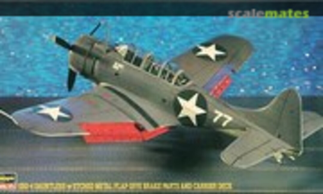 1:72 SBD-4 Dauntless w/Etched Metal Flap-Dive Brake Parts and Carrier Deck (Hasegawa 52046)