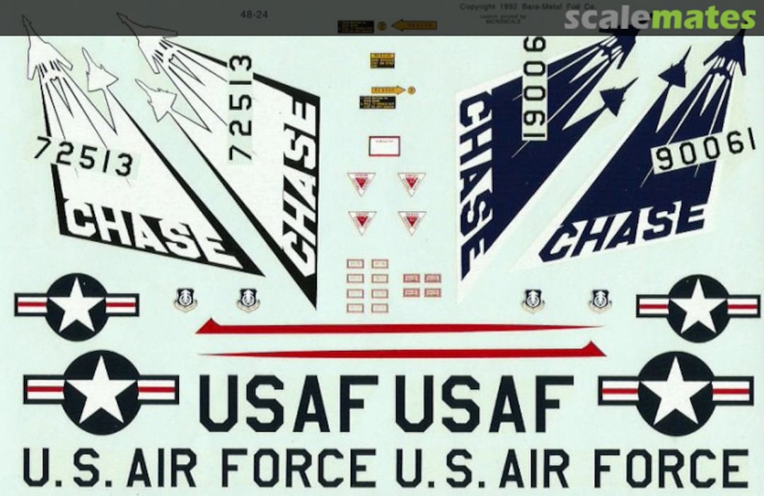 Boxart F-106A/B Chase for B-1 48-24 Experts-Choice Decal