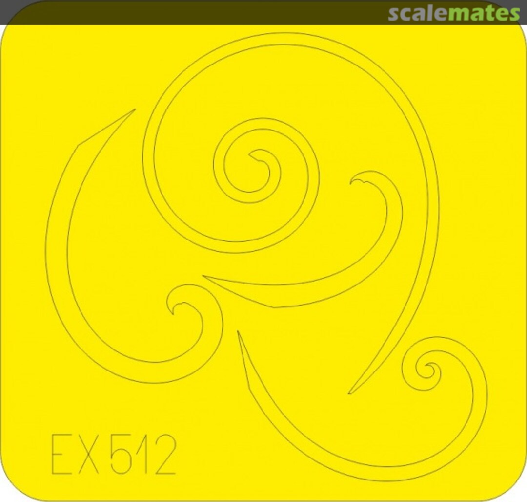 Boxart Bf 109G spinner spirals EX512 Eduard