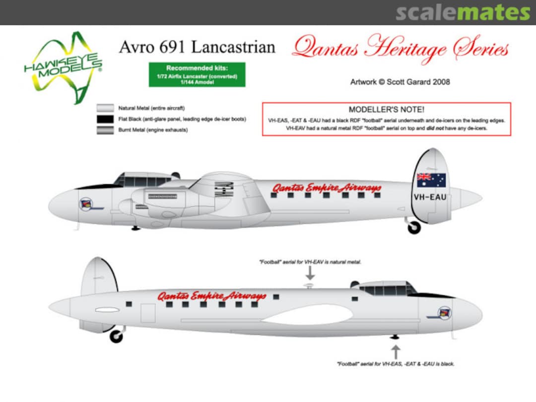 Boxart Avro 691 Lancastrian CDS-047 Hawkeye Models