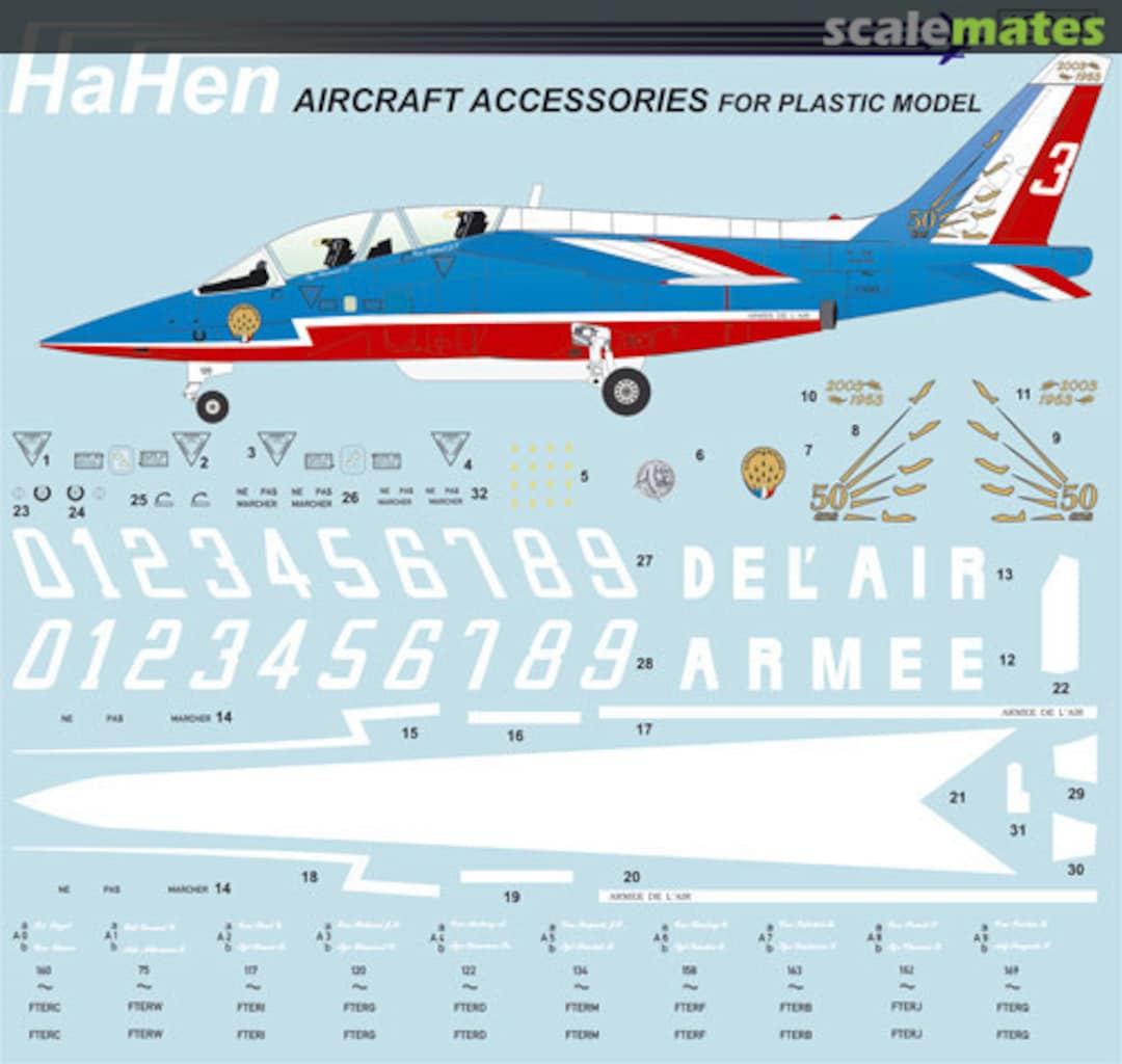 Boxart Patrouille de France Alpha jet 48016 HaHen