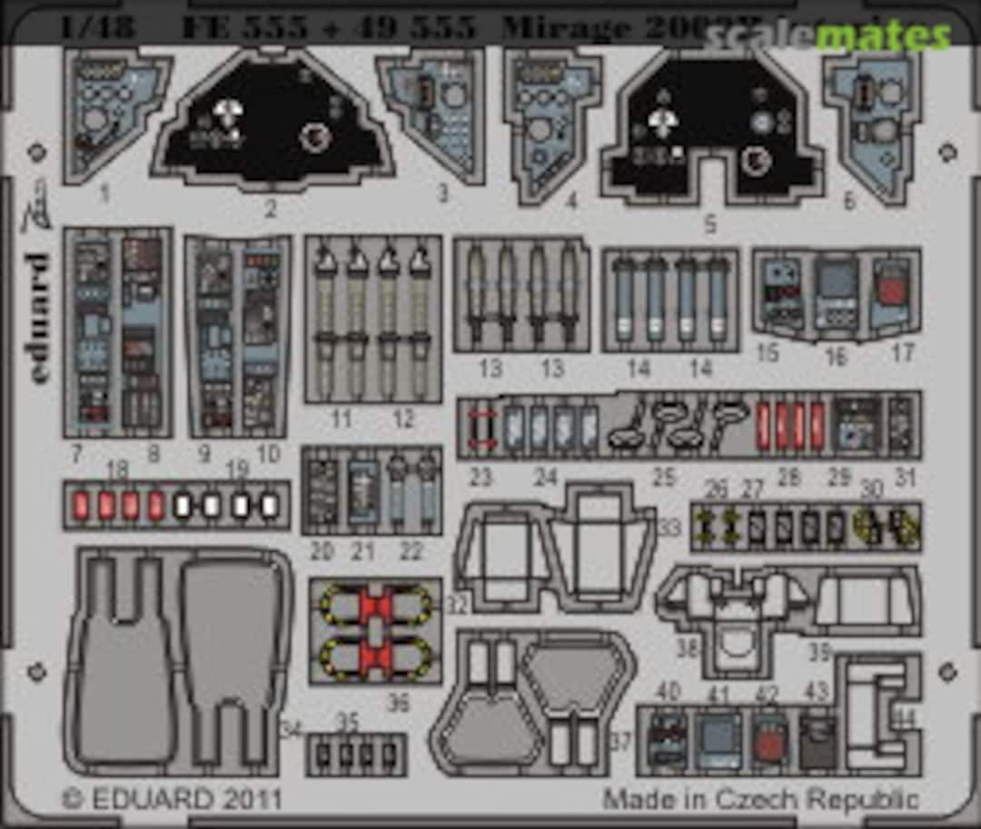 Boxart Mirage 2000B interior S.A. FE555 Eduard