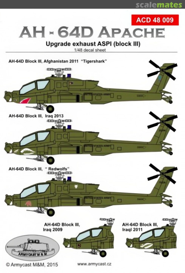 Boxart AH-64D Apache ACD 48 009 Armycast M&M