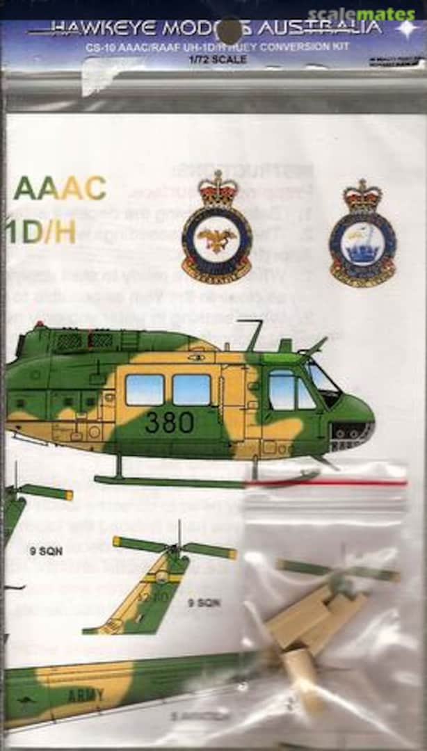 Boxart Bell UH-1D/H Huey CS-10 Hawkeye Models