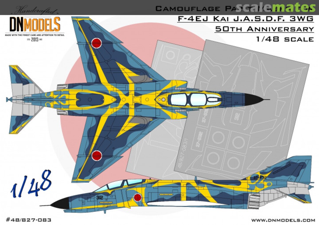 Boxart F-4EJ Kai J.A.S.D.F. 3WG 50th Anniversary Paint Mask Set 48/827-083 DN Models