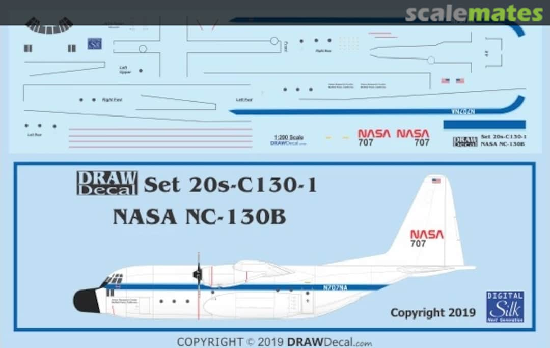 Boxart NASA NC-130B 20-C130-1 Draw Decal