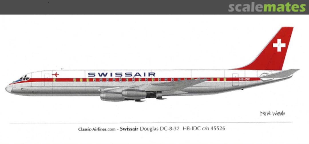 Boxart Swissair DC-8-32 CA144-725 Classic Airlines