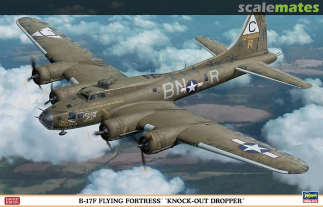 Boxart B-17F Flying Fortress 'Knock-Out Dropper' 02044 Hasegawa