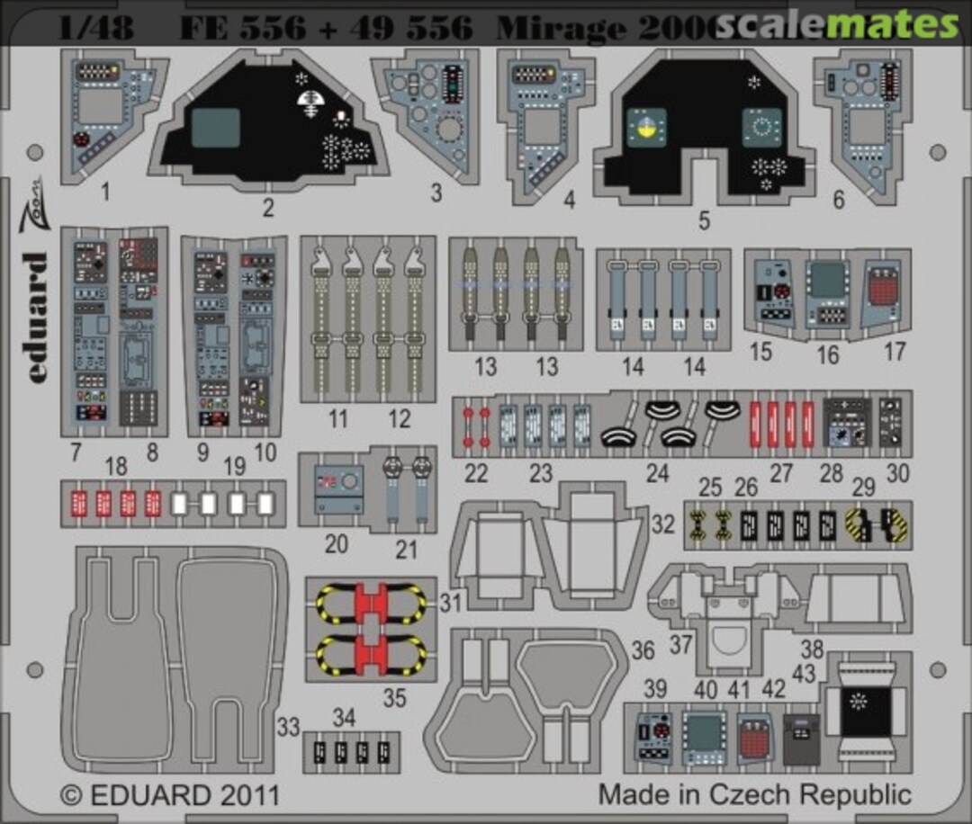 Boxart Mirage 2000D interior S.A. FE556 Eduard