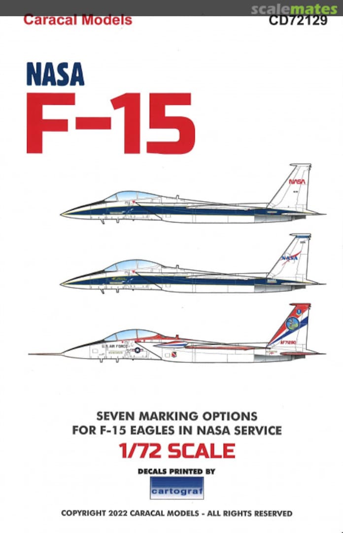 Boxart NASA F-15 Eagle CD72129 Caracal Models