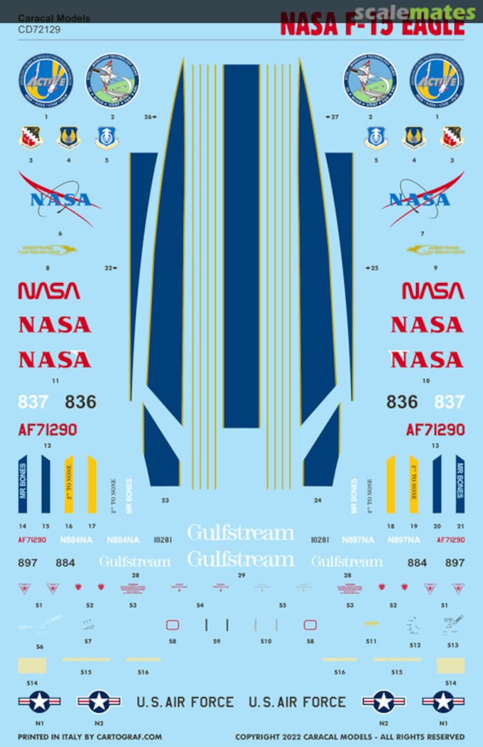 Contents NASA F-15 Eagle CD72129 Caracal Models