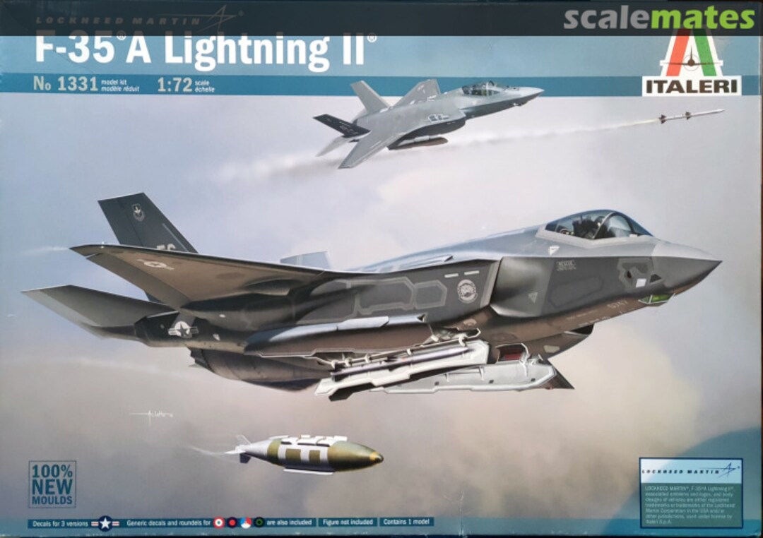 Boxart F-35A Lightning II 1331 Italeri