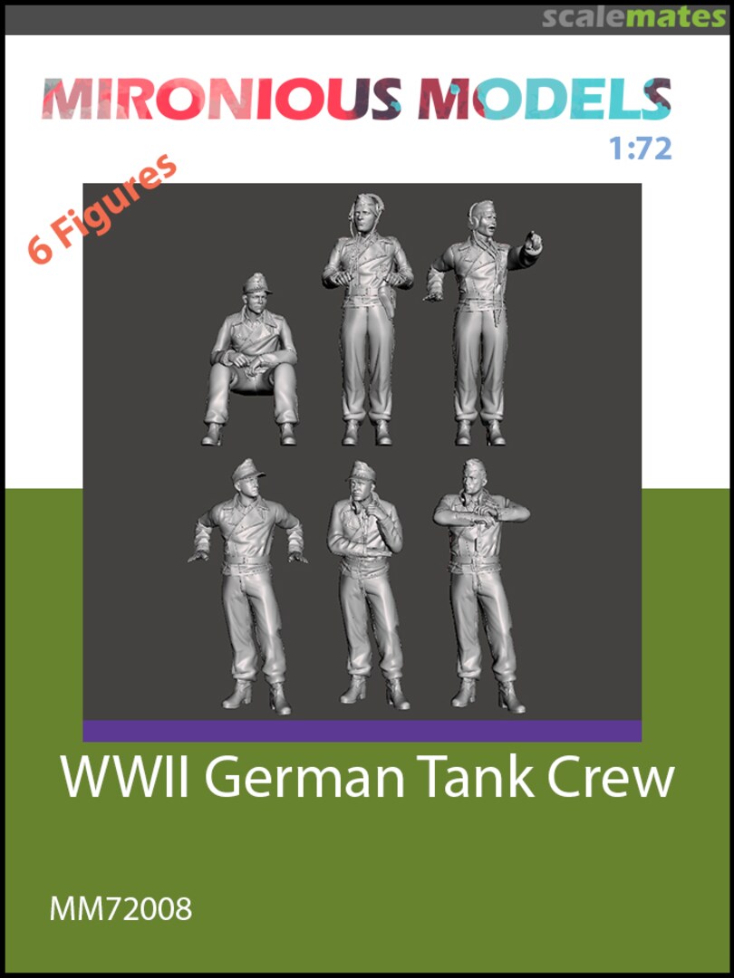 Boxart WWII German Tank Crew MM72008 Mironious Models