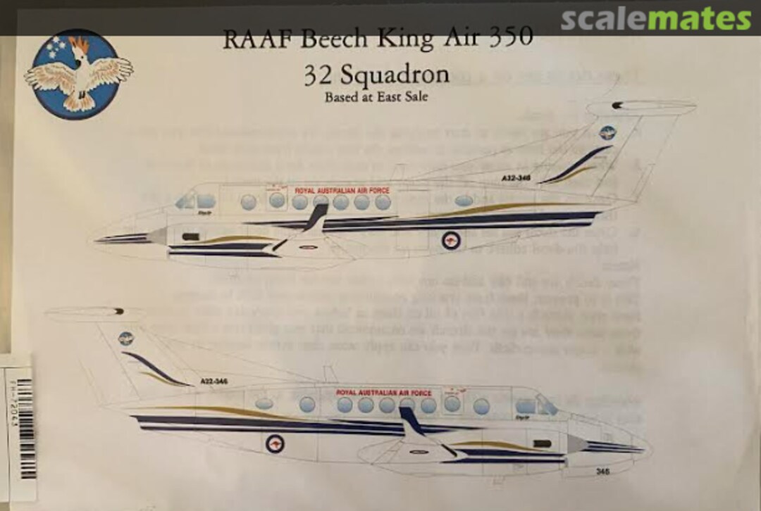 Boxart RAAF Beech King Air 350 FH72043 Flying High Decals