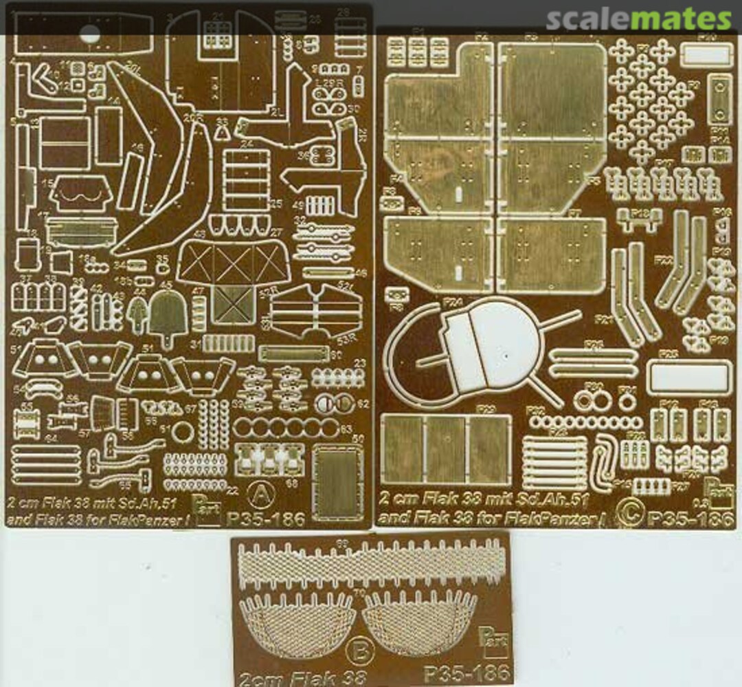 Boxart 2 cm Flak 38 for Flakpanzer I P35-186 Part