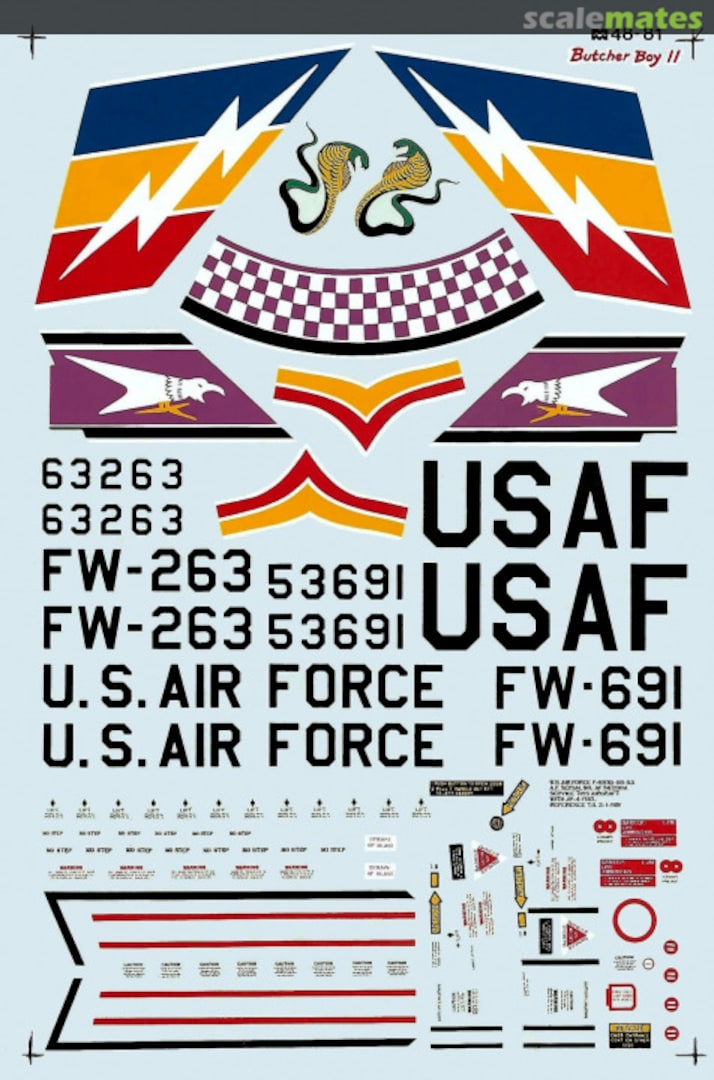 Boxart USAF F-100D Super Sabre 48-0081 Microscale