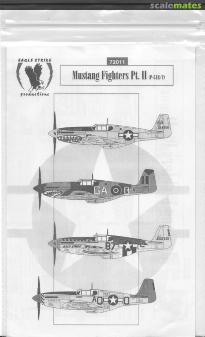 Boxart Mustang Fighters Pt. II (P-51B/C) 72011 Eagle Strike Productions