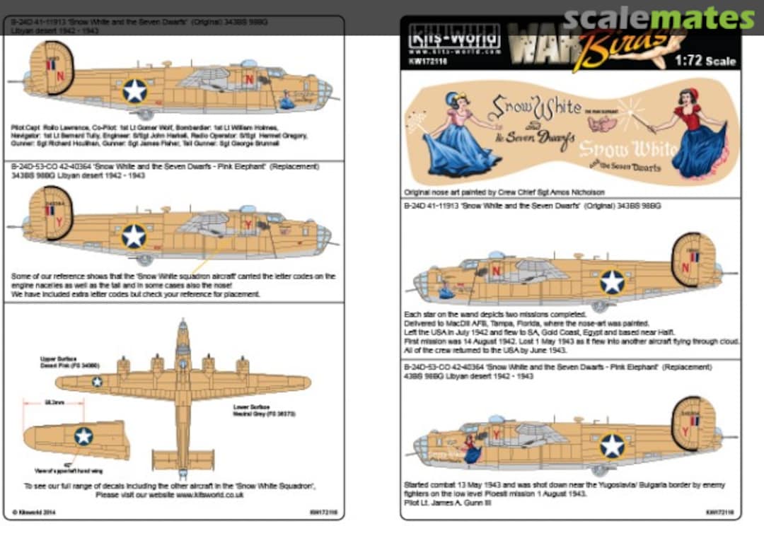 Boxart B-24D Liberator KW172116 Kits-World