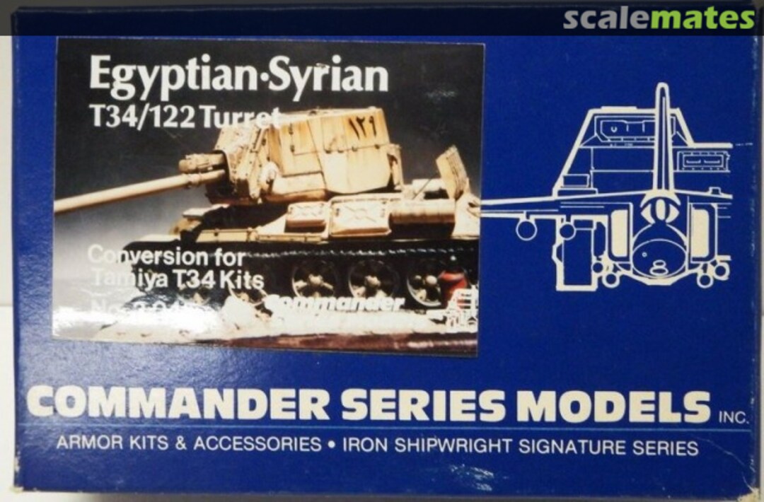 Boxart T34/122 Turret Egyptian/Syrian 3045 Commander Series Models