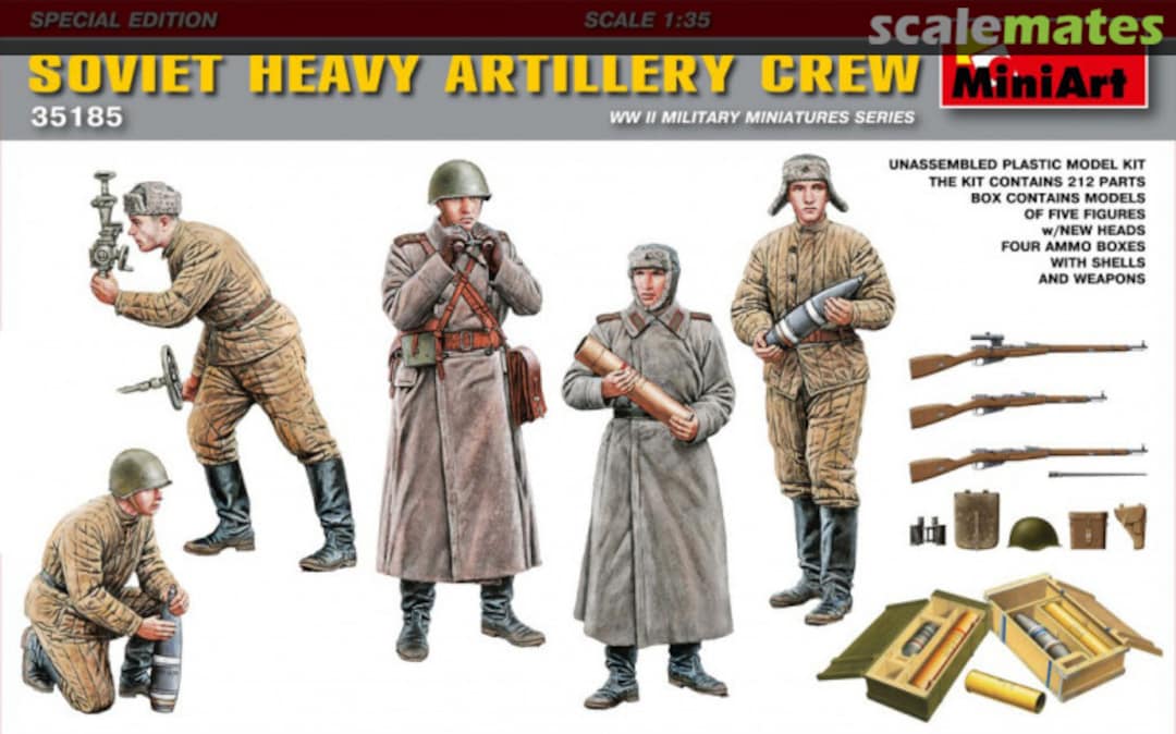 Boxart Heavy Artillery Crew 35185 MiniArt