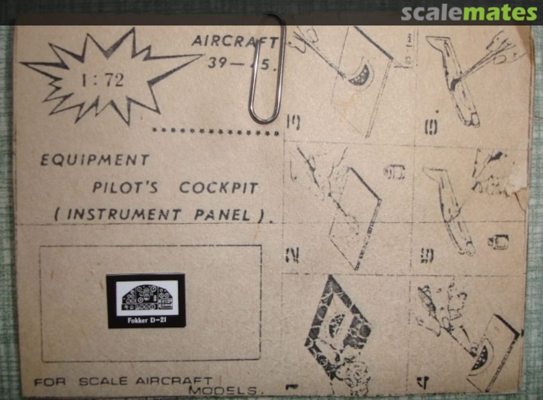 Boxart Fokker D-21  PlusModel