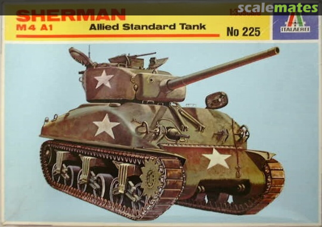 Boxart Sherman M4A1 225 Italeri