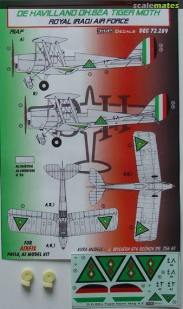 Boxart De Havilland DH.82A Tiger Moth DEC72289 Kora Models