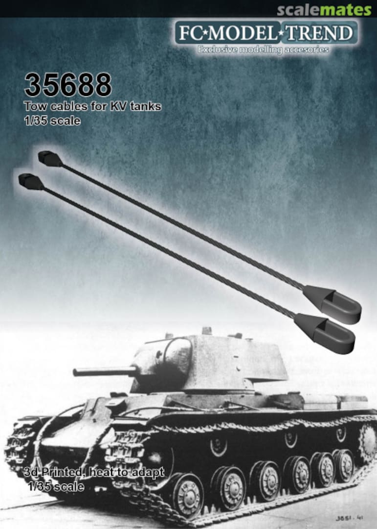 Boxart KV-1/2 tow cables 35688 FC Model Trend