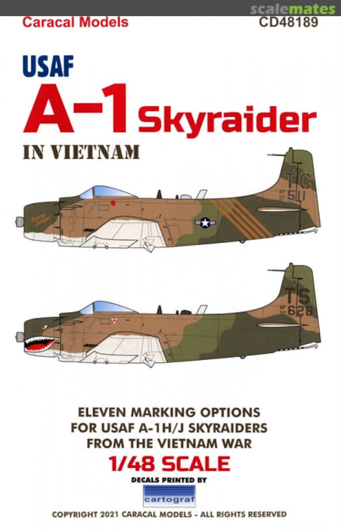 Boxart A-1 Skyraider CD48189 Caracal Models