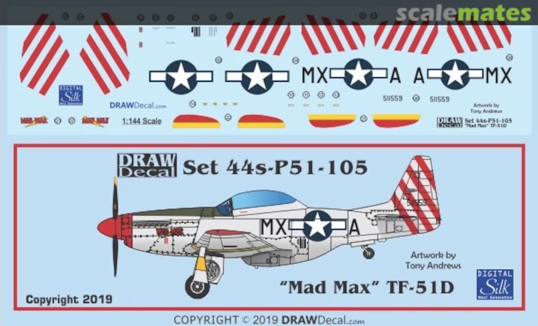 Boxart “Mad Max” TF-51D 44-P51-105 Draw Decal