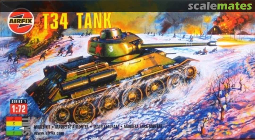 Boxart T34 Tank 01316 Airfix