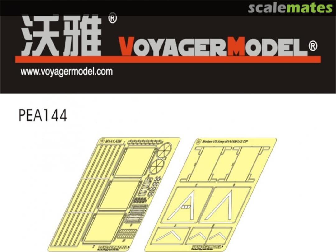 Boxart Abrams M1A1 & M1A2 CIP PEA144 Voyager Model