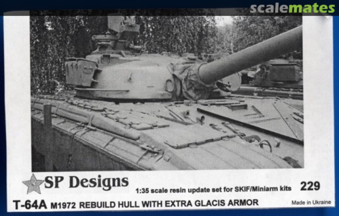 Boxart T-64A m72 rebuild hull with extra glacis armor ~Skif/Miniarm~ / 229 SP Designs