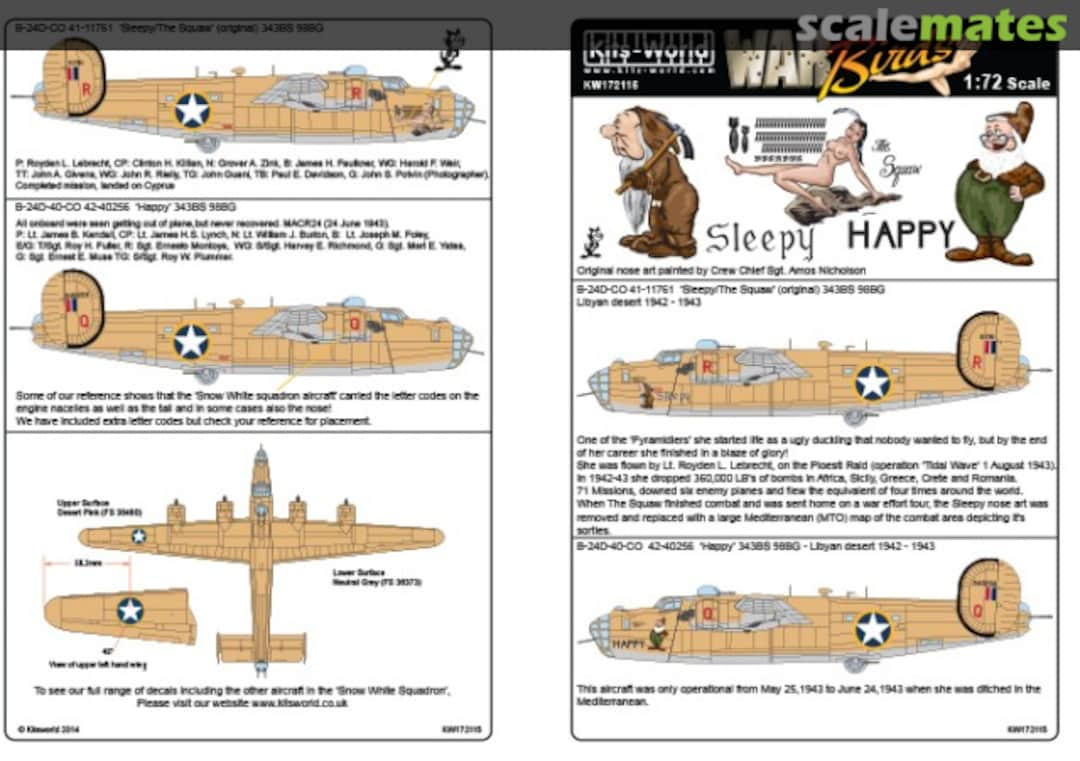 Boxart B-24D Liberator KW172115 Kits-World