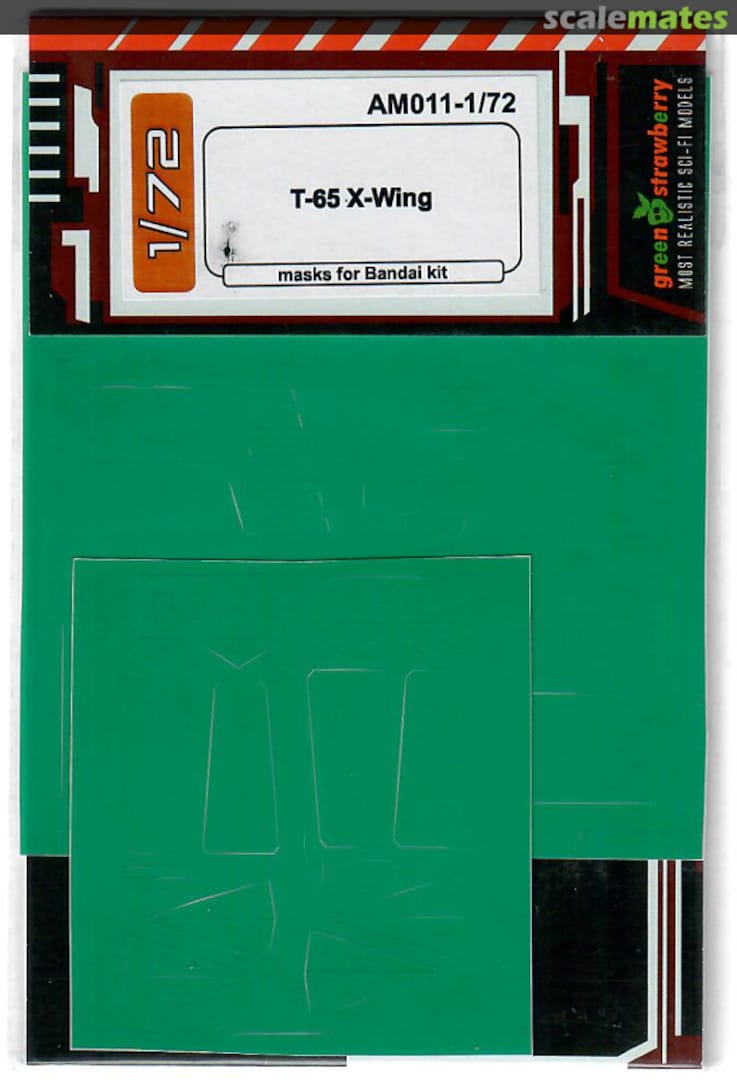 Boxart T-65 X-Wing Paint Mask AM011-1/72 Greenstrawberry