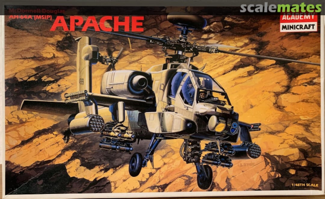 Boxart AH-64A Apache (MSIP) 02115 Academy/Minicraft