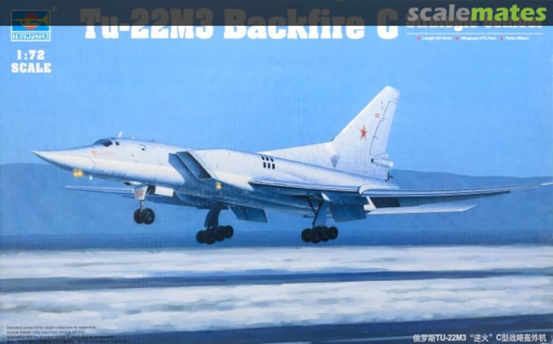 Boxart Tu-22M3 Backfire C 01656 Trumpeter