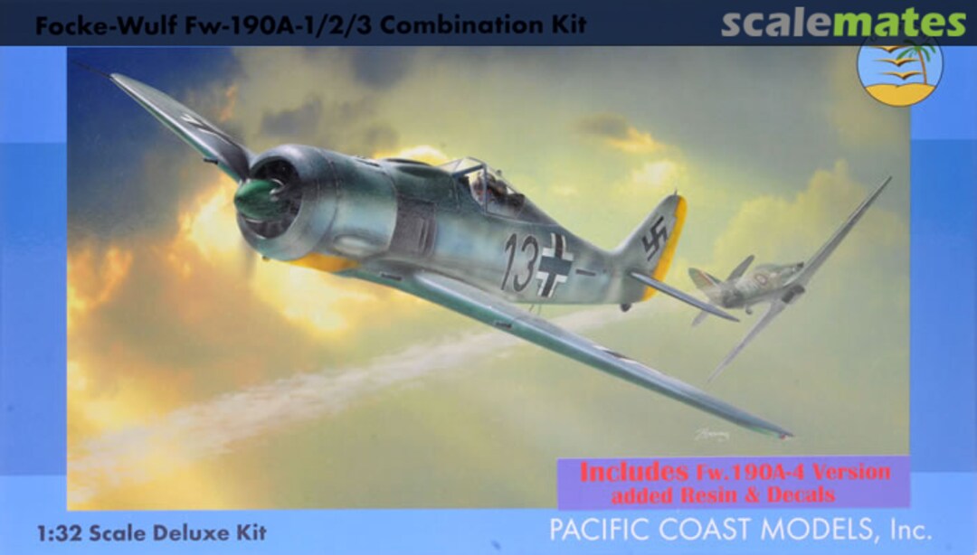 Boxart Focke-Wulf Fw-190A-1/2/3 Combination Kit 32011A4 Pacific Coast Models