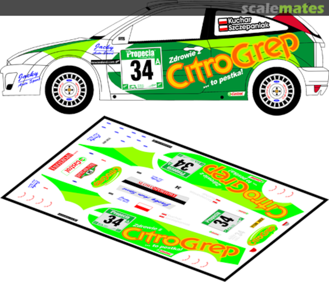 Boxart Ford Focus RS WRC '02 Y129 XEV "CitroGrep" 43134 MF-Zone