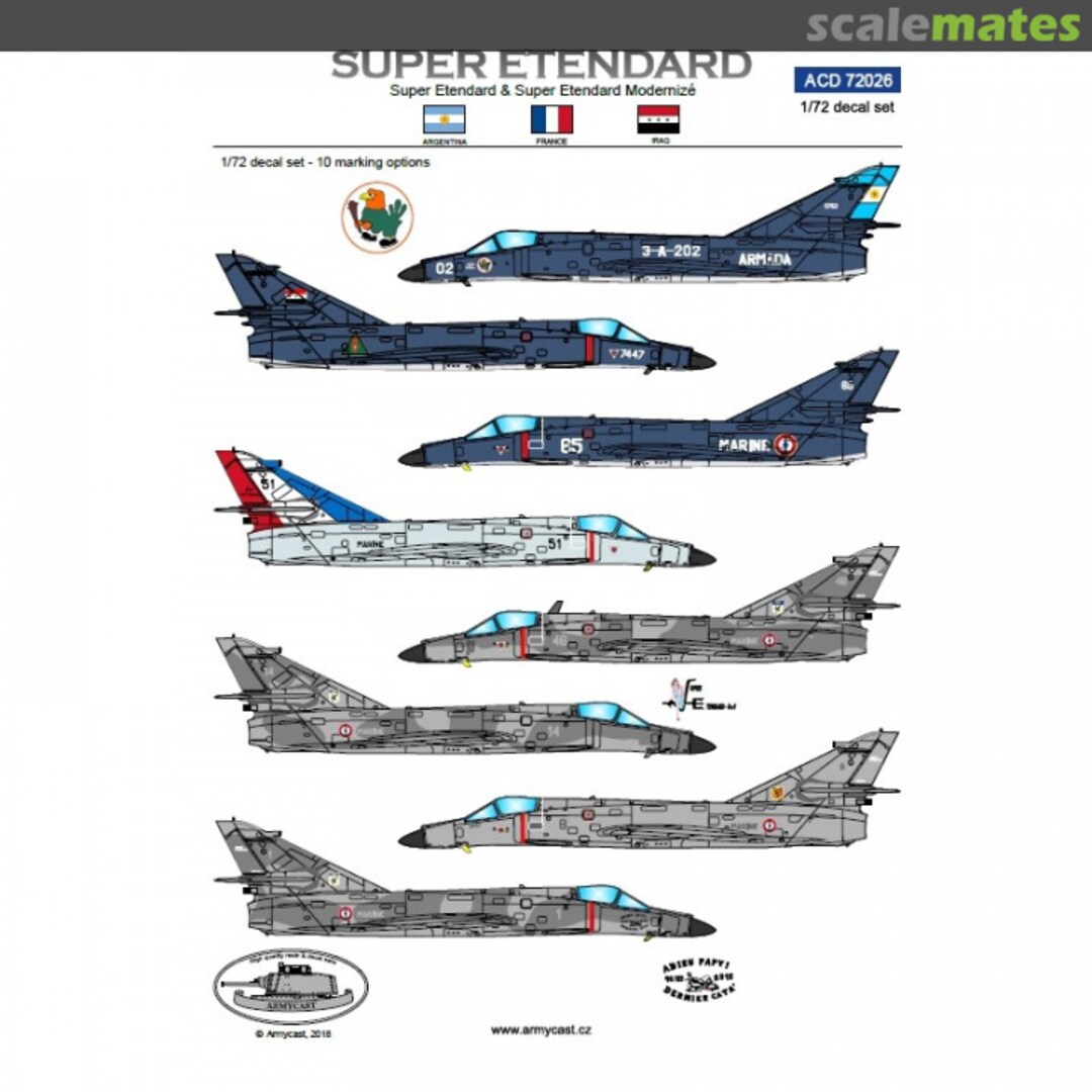 Boxart Super Etendard International ACD 72 026 Armycast M&M