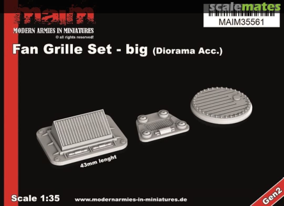 Boxart Fan Grille Set - big (Diorama Acc.) MAIM35561 MAiM